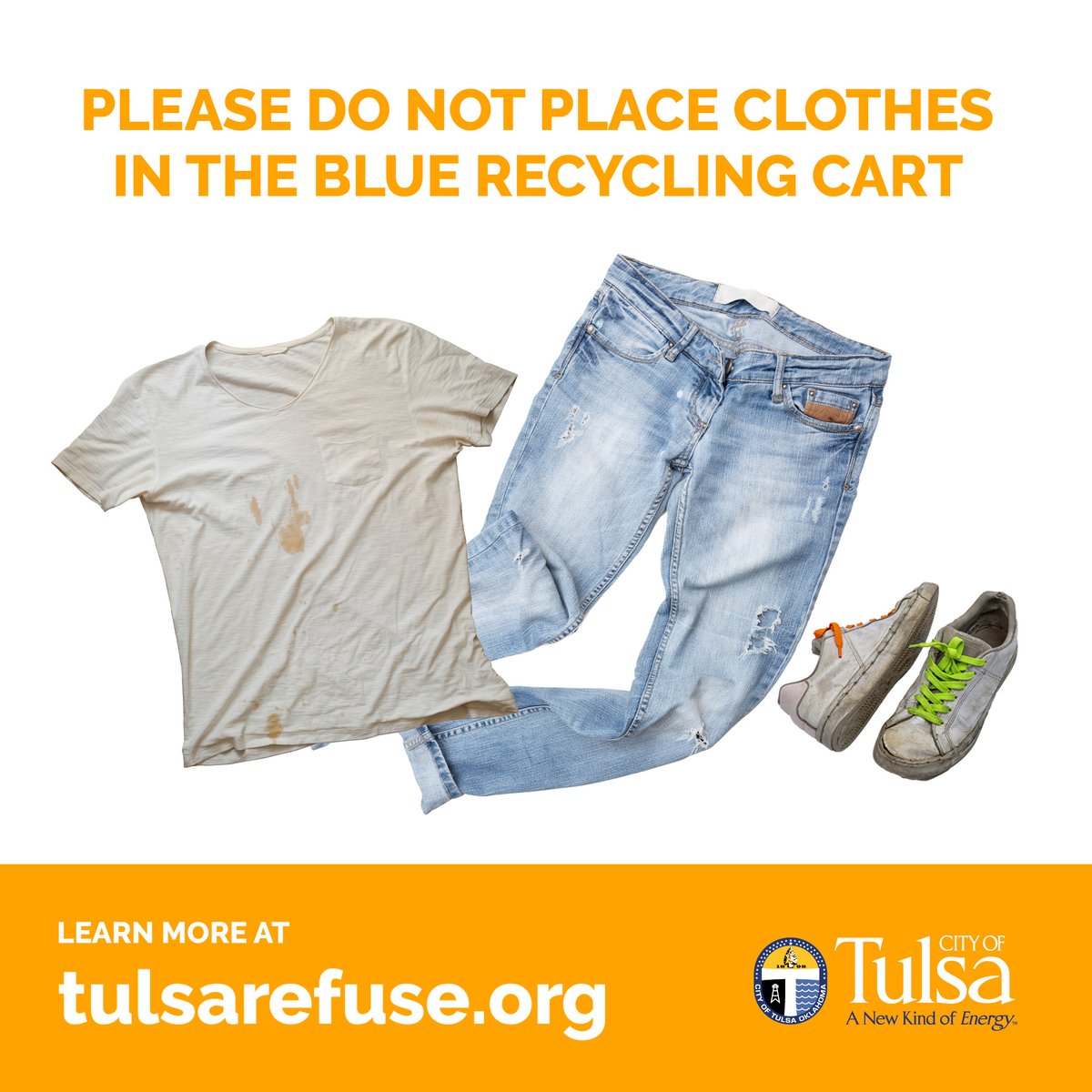 City of Tulsa on Twitter "Do you know? Clothing gets tangled up in our