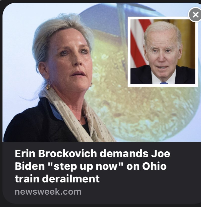 unhealthytruth's tweet image. Some of you longtime regulars might remember when I partnered with Erin Brockovich and I’m just glad she’s speaking out about Ohio.