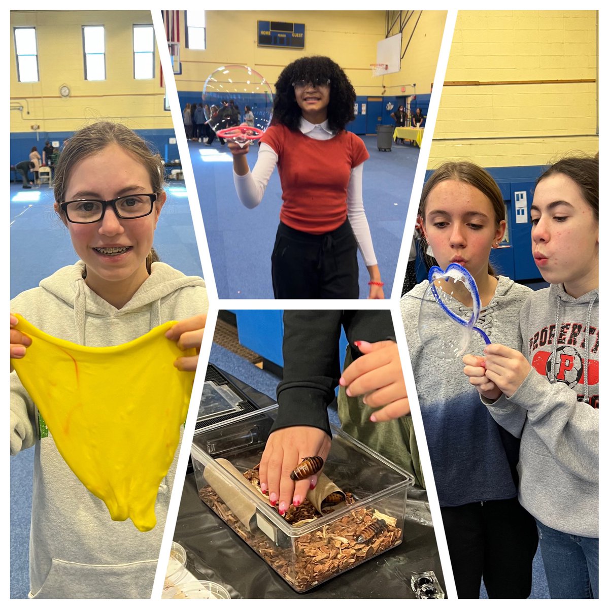 The 8th graders had a great time exploring science at the Big Science Day today! 🧼🔎⚡️🫧🚀 <a href="/LomsPrincipal/">LOMS Principal</a>