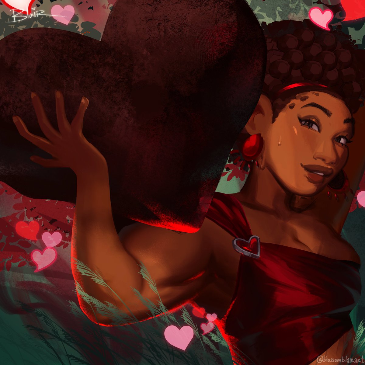 「happy valentines day from earth + air 」|blossom blair 🌸✨のイラスト
