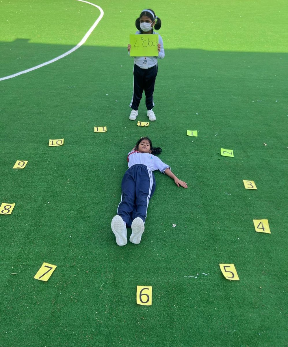 tia_dubai's tweet photo. Human Clock Activity!
Reading a clock is a kind of code, and children love being able to decode it! Our Little Kindergarteners are having a great time learning about clock timings through fun and interactive activity.
@KHDA #CBSESchool #khda #humanclock #kindergarten https://t.co/ZzxhJdsMPR