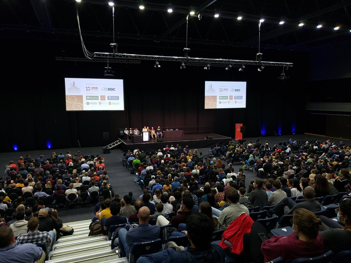 iavcei2023's tweet photo. The #iavcei2023 Closing Ceremony is underway...
Despite travel disruptions, 860 of you managed to join us in-person here in Rotorua and a further 203 people joined us online. It's been fantastic meeting, listening to and talking to you all! https://t.co/Iteov9xxJv