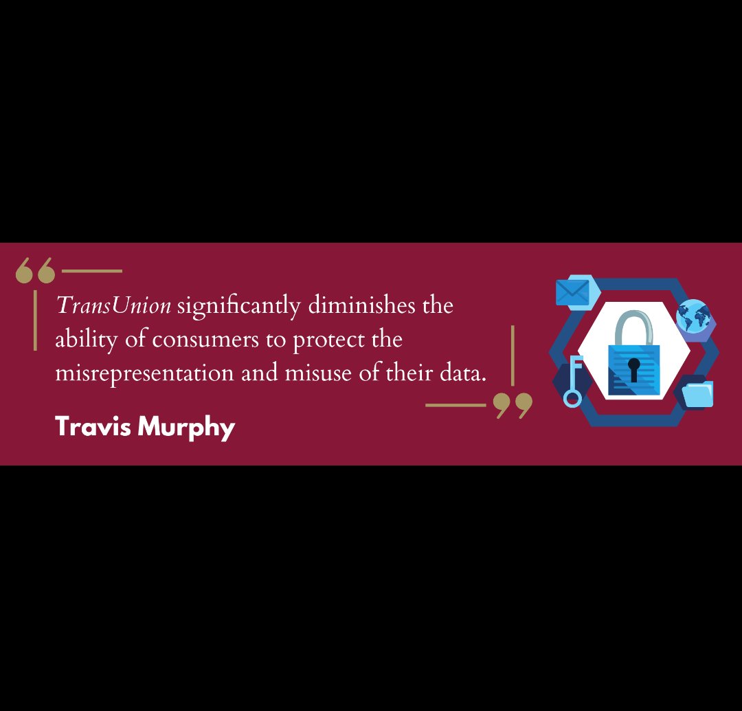 Read our DLR Forum Article by Travis C. Murphy on why the recent SCOTUS decision in TransUnion v. Ramirez threatens individuals’ private data. Read the article here: denverlawreview.org/sitting-this-o… Learn more about the author here: linkedin.com/in/travism13/