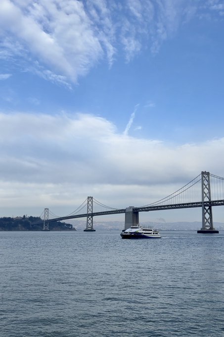 That sweet moment when the SF Bay Ferry crew member complements your &ldquo;Gender Affirming Healthcare Saves<a href="/tag/protecttranskids"class="tags"><span>#protecttranskids</span></a>