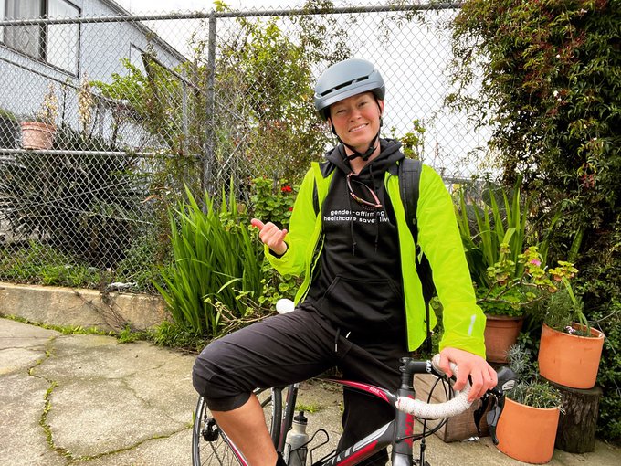 That sweet moment when the SF Bay Ferry crew member complements your &ldquo;Gender Affirming Healthcare Saves<a href="/tag/protecttranskids"class="tags"><span>#protecttranskids</span></a>