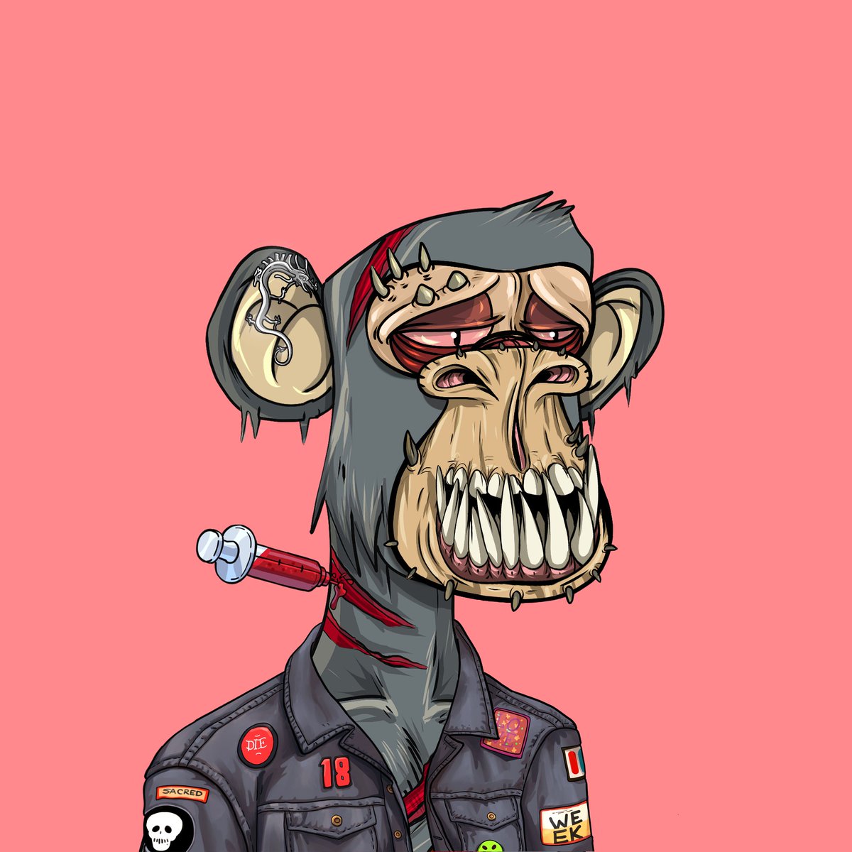 ElleBee25x's tweet photo. @Kfay34_ @ZombieApesNFT Yesssss!!! 😆💉 https://t.co/xKEymxggln