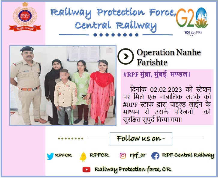 RPFCR's tweet photo. #OperationNanheFarishte
@RPF_INDIA  @Central_Railway https://t.co/vWKIXx5PtH