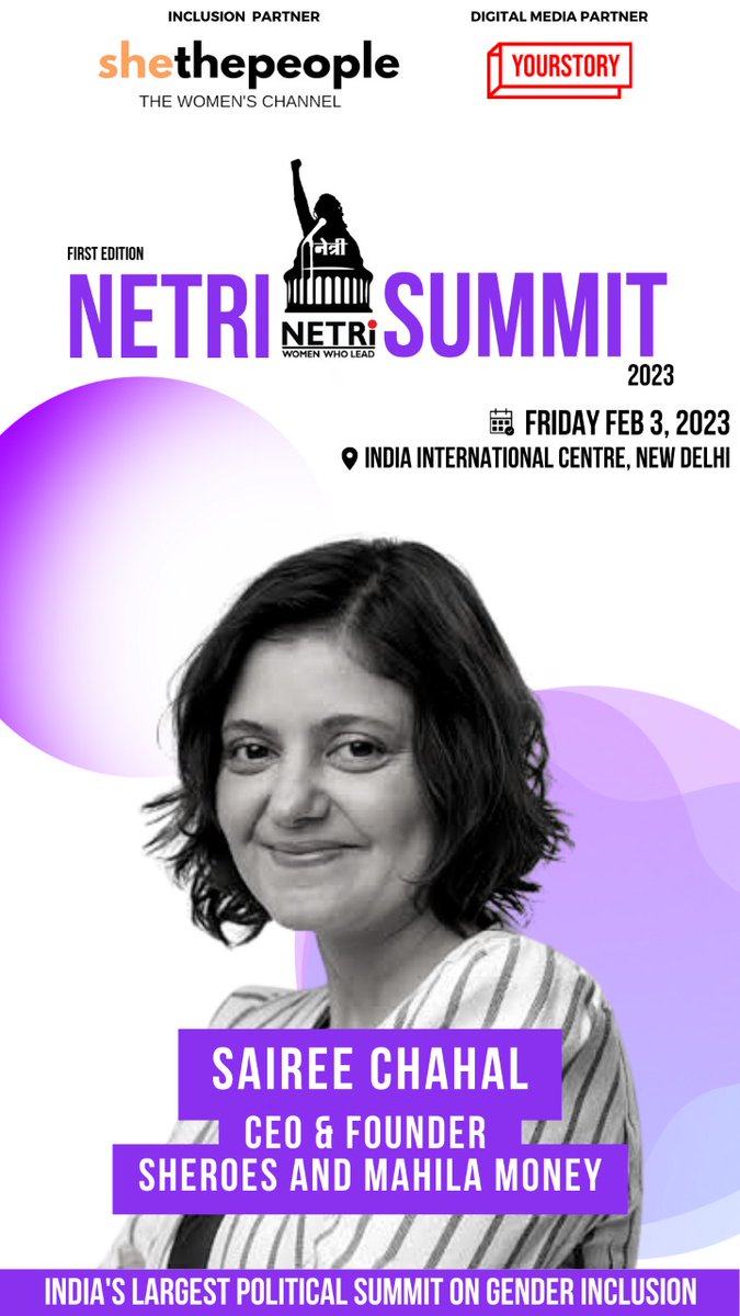Sairee's tweet photo. Super exciting work by #Netri Foundation
Launching Access Polity - platform to enhance #womeninpolitcs - community, jobs, policy, governance https://t.co/nF4gEXM7pT