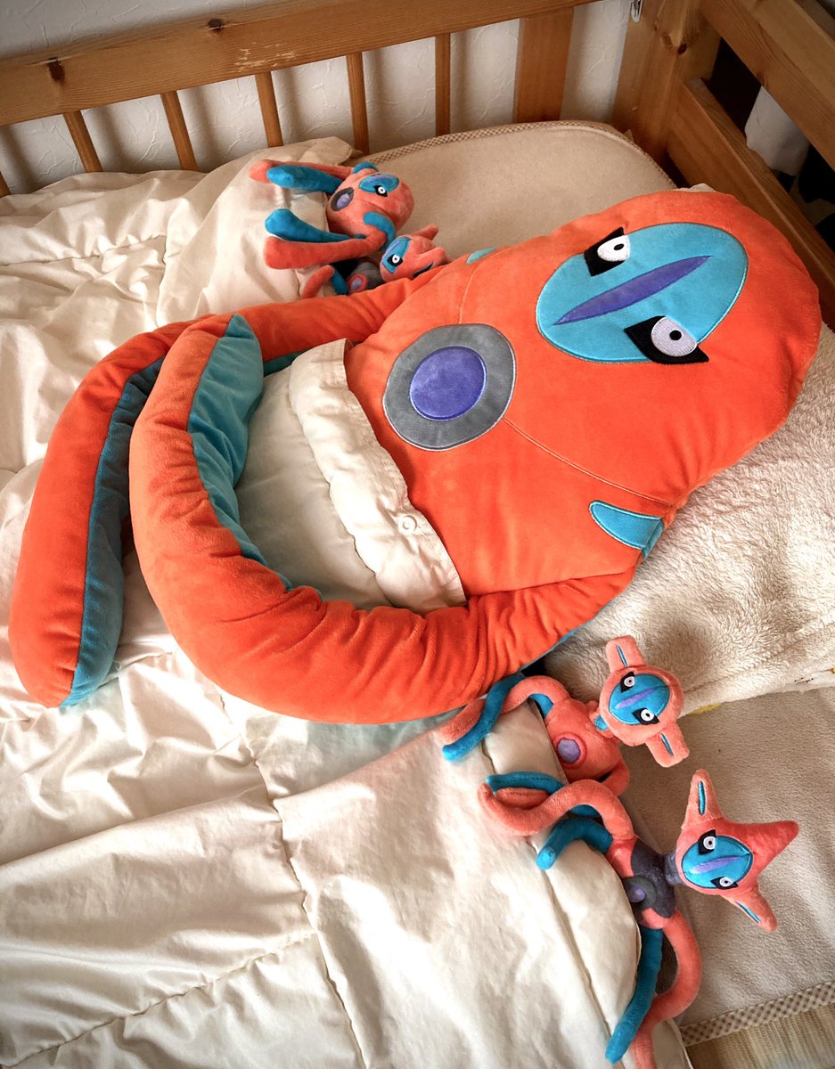 pokemon (creature) no humans pillow indoors bed lying from above  illustration images