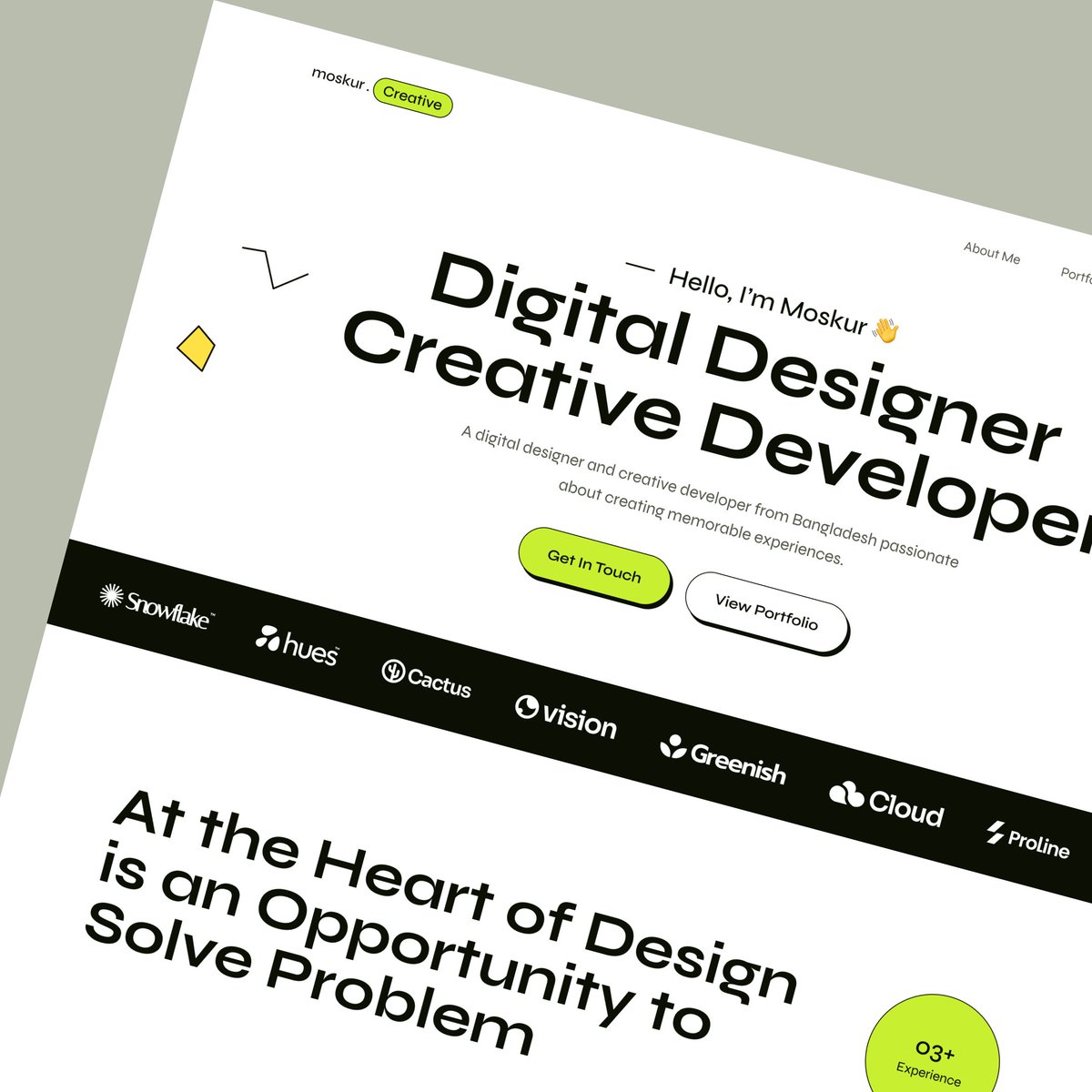 moskur_alam's tweet photo. Hello Everyone,
Here is my exploration of the Personal Portfolio Landing Page.
Dribbble: https://t.co/XwptU3DiLA
Behance: https://t.co/X8O3iTekzq

#ui #uidesign #uiuxdesign #webdesign #landingpage #landingpagedesign #portfolio #portfoliowebsite #portfoliodesign https://t.co/4GUDO9wnoY