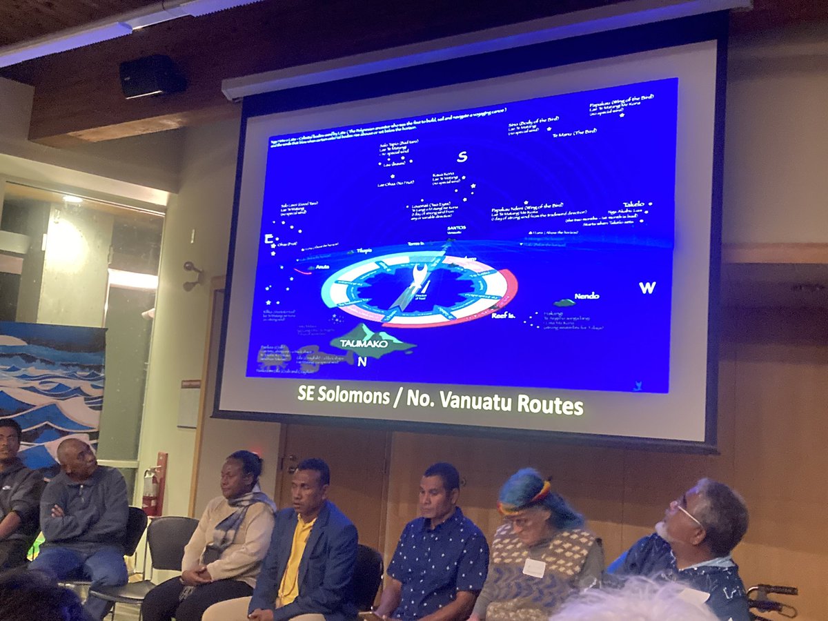 Tonight <a href="/ubcSPPGA/">UBC SPPGA</a> we heard from Pacific Ocean knowledge keepers about traditional navigation, voyaging cultures, biodiversity threats and much more <a href="/UBCoceans/">UBC Oceans (also found at ubcoceans.bsky.social)</a> <a href="/SeaAroundUs/">Sea Around Us | Bluesky: @seaaroundus.org</a> <a href="/SailWorldNews/">Sail-World.com</a>  #MarSocSci #MarineConservation