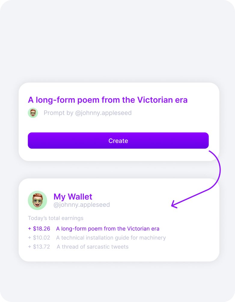 Creators get paid every time you use their prompts (included in your subscription!)

Stoked to make AI more accessible. #promptengineering #gpt3 #buildinpublic