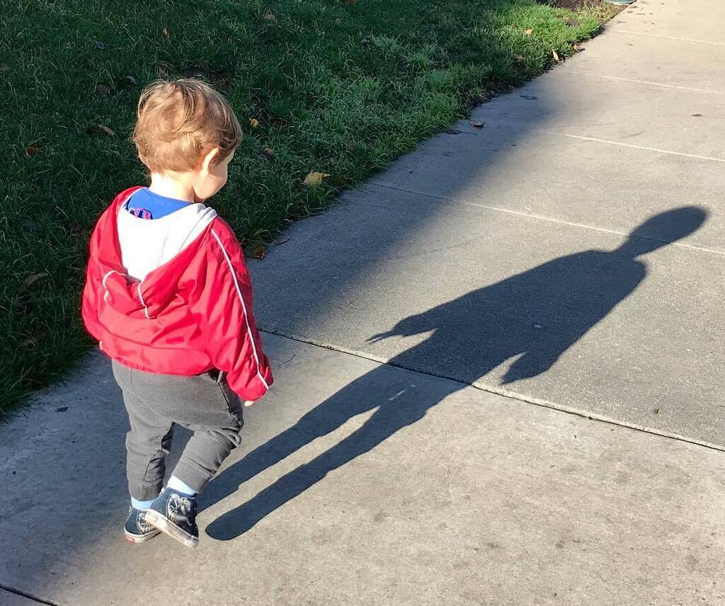Punxsutawney Jake was startled by his shadow, too, on the first sunny morning after all that rain we had. So, whether you trust the rodent or the toddler: 6 more weeks of winter. instagr.am/p/CoL4W2nr7sm/