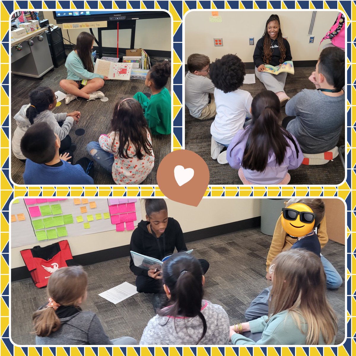 What a special experience yesterday when <a href="/DrAnthonyMS/">Anthony Middle School</a> students came over to read to our <a href="/rennellredhawks/">Rennell Elementary</a> 😍 They were so positive, patient, and creative with their book choices and questions! #WorldReadAloudDay #3rdrrific