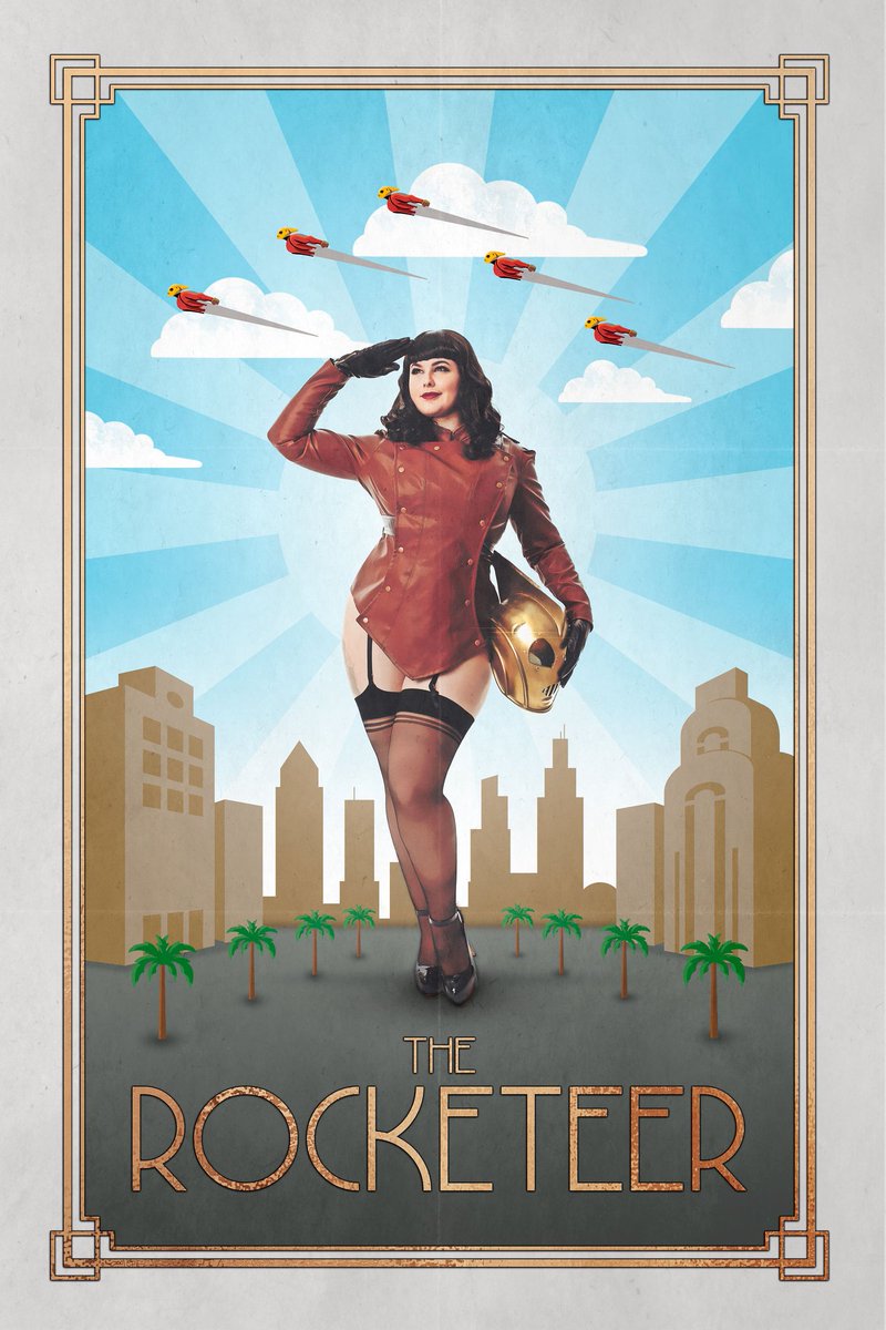 Gorgeous poster of my Rocketeer Betty ❤️ 

Edit and photo (IG) Chris Such 
#rocketeer #bettiepage #bettiebangs #pinupcosplay #cosplay