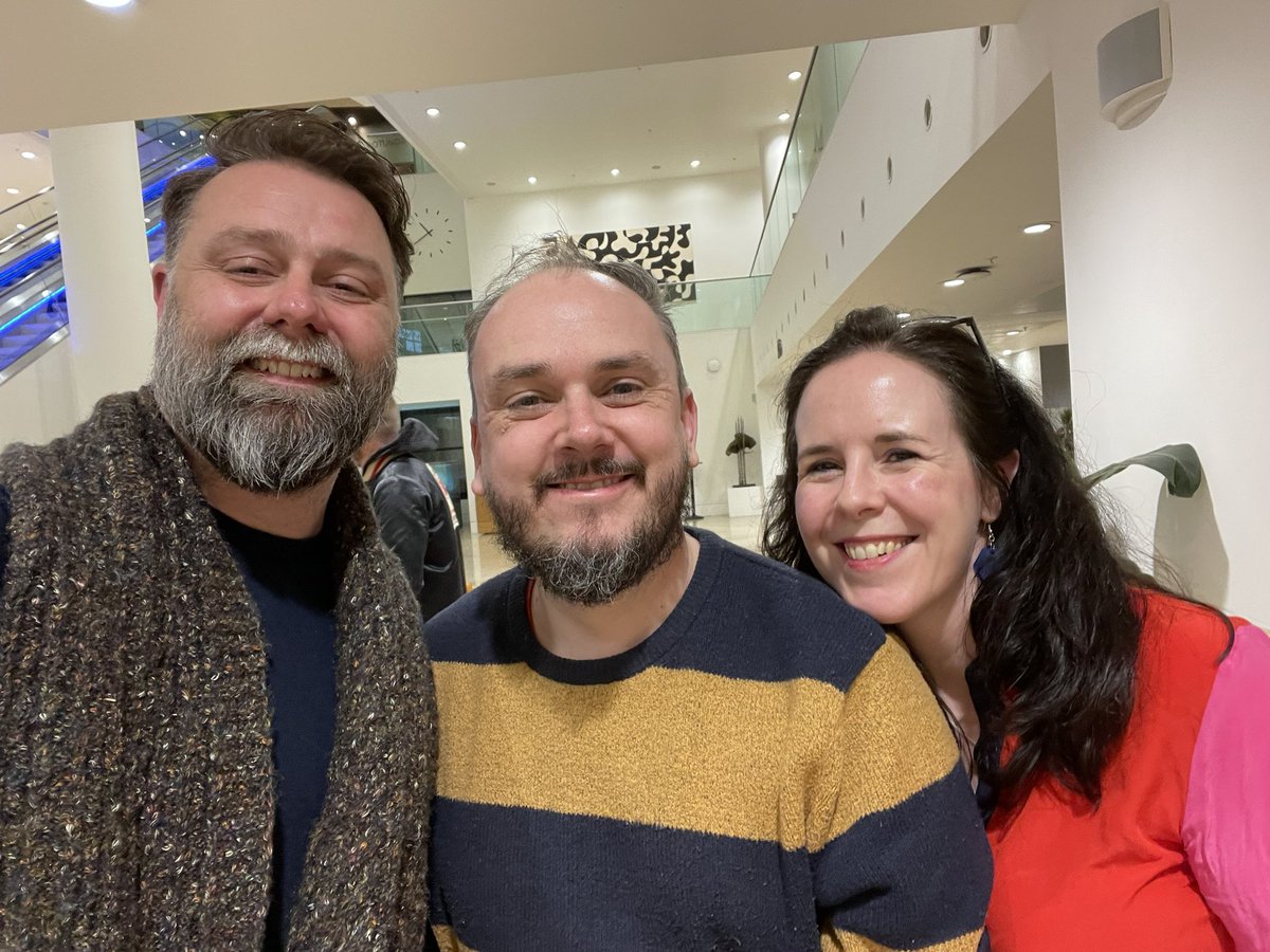 May have absolutely waffled at these two excellent human beings (@ChrisHewitt & @HelenLOHara) but was a genuine pleasure to meet them and waffle at them! Had an amazing night @KingsPlace and can’t wait to be back for the 600th @empiremagazine #podcastlive