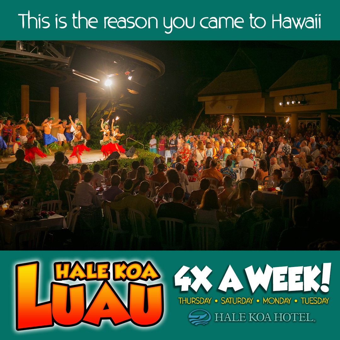 How many times have you come to our #HaleKoaLuau? Now, you have 4 nights to choose from! Be sure to make your reservations, and experience what many only dream about! Cheeeehuuuu! #HaleKoaHotel #Waikiki #Hawaii

halekoa.com/experiences/ev…