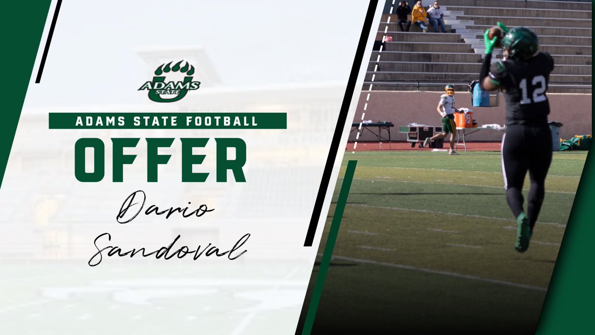 DarioSandoval82's tweet photo. After conversations with @CoachGerm79 I am blessed to receive an Division 2 offer to Adams State University @AdamsStFTBL https://t.co/hEcPIz3yAM