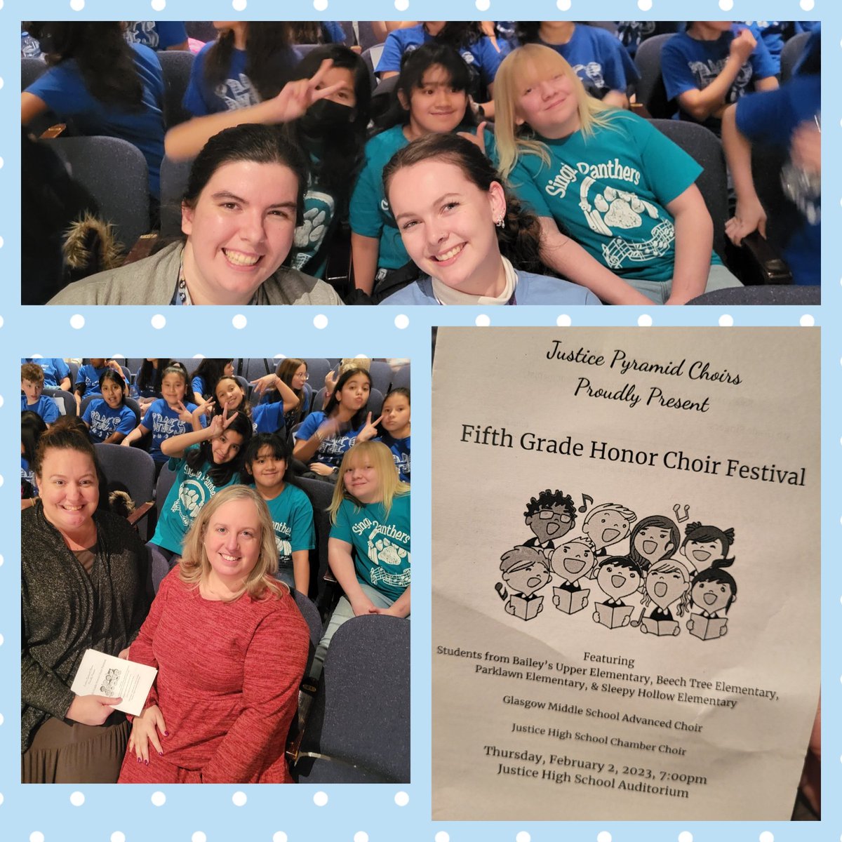 It's a beautiful evening for a concert at the Justice Pyramid Honor Choir Festival!   We are so proud of our  <a href="/ParklawnFCPS/">Parklawn Elementary</a> singers and choral directors.