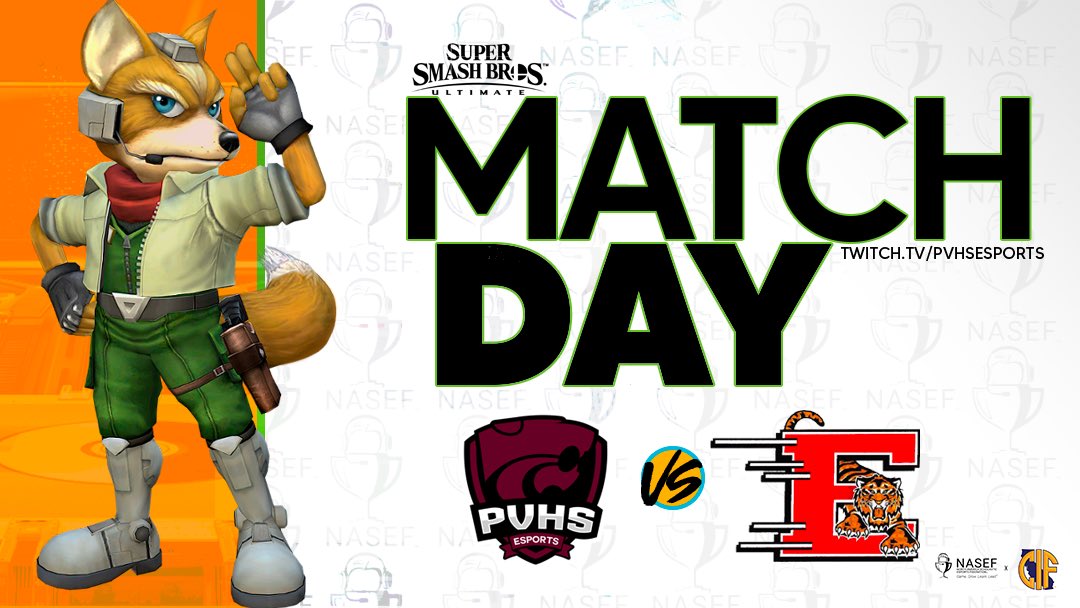 Todays Smash Ultimate matchup will be against Elsinore High. Match will be streamed soon on our twitch channel: twitch.tv/PVHS_Esports