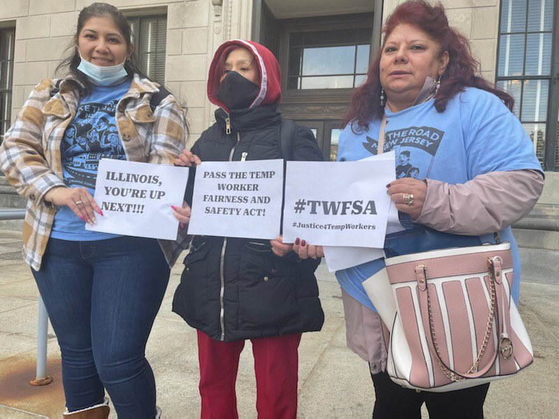 chi_temps's tweet photo. @MaketheRoadNJ and @NewLabor have now passed the torch to us and we're ready to build on their momentum with the Temp Worker Fairness & Safety Act here in #Illinois
#twil
#MakeTempWorkFair #Justice4TempWorkers https://t.co/Sy4ftD7tfy