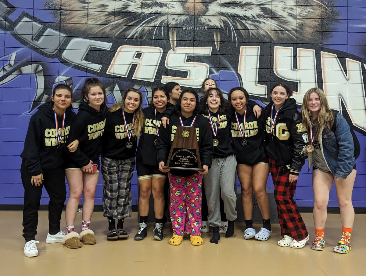 Congratulations to the 2022-2023 district champions!!! <a href="/ConroeWrestling/">Coach Horan</a> <a href="/HsConroe/">Conroe HS Welding</a> <a href="/Conroeathletics/">ConroeHigh Athletics</a> <a href="/CoachHardeman/">Cedric Hardeman</a>