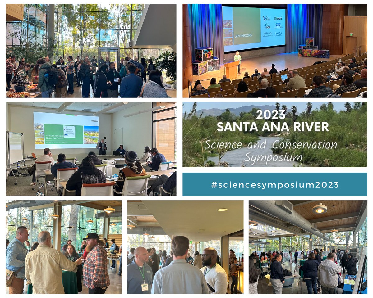 SBVMWD's tweet photo. The 2023 SAR Science and Conservation Symposium was a success!
Bringing together diverse groups of researchers, environmentalists, and conservation practitioners to educate the community. 
#sciencesymposium2023 #sciencesymposium #SBVMWD #Esri #santaanariverwatershed https://t.co/OY5jYStLOm