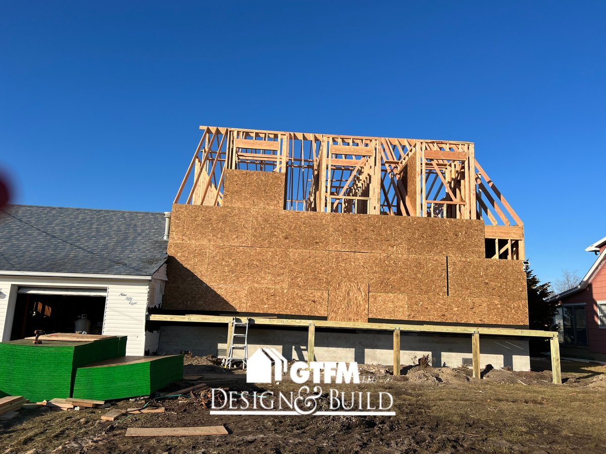 BuildGtfm's tweet photo. For all you non believers just look at this progress out in Forked River! Only GTFM delivers this kind of quality and efficiency. More to come soon! Keep checking back on our posts!

Give us a call while you wait (201) 343-7383

#forkedriver #forkedrivernj #framing #twostory https://t.co/x8F3eyqGuO