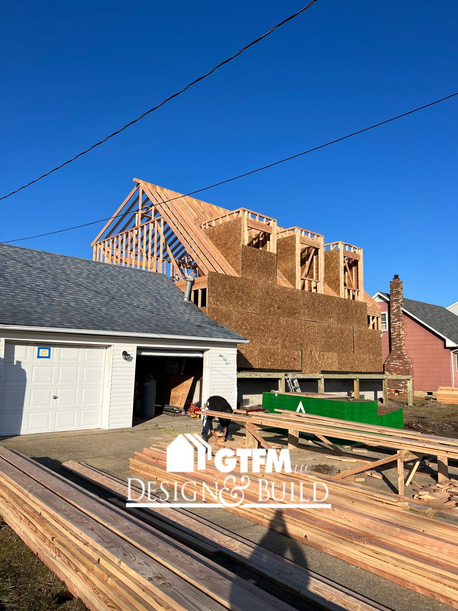 BuildGtfm's tweet photo. For all you non believers just look at this progress out in Forked River! Only GTFM delivers this kind of quality and efficiency. More to come soon! Keep checking back on our posts!

Give us a call while you wait (201) 343-7383

#forkedriver #forkedrivernj #framing #twostory https://t.co/x8F3eyqGuO