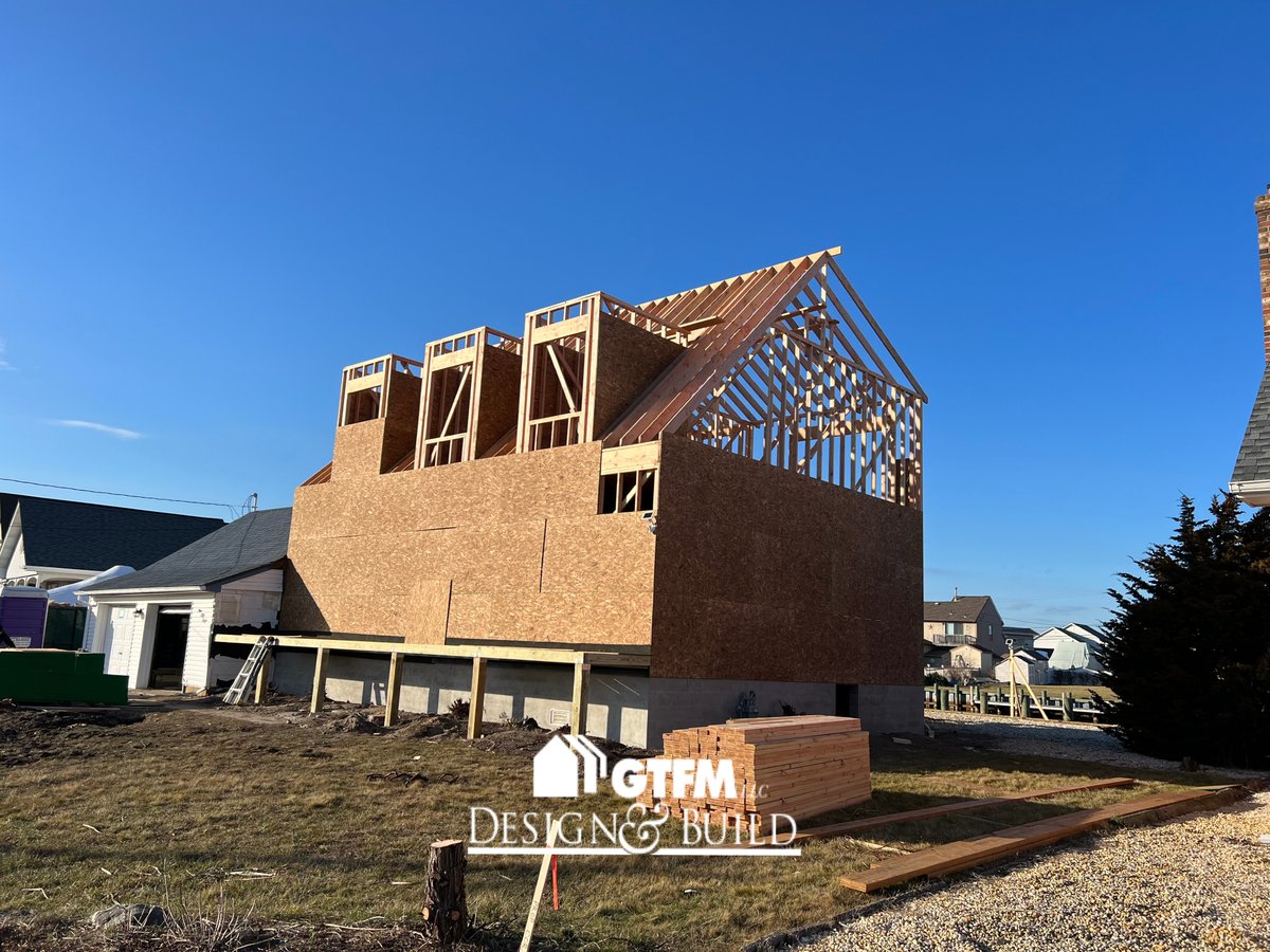 BuildGtfm's tweet photo. For all you non believers just look at this progress out in Forked River! Only GTFM delivers this kind of quality and efficiency. More to come soon! Keep checking back on our posts!

Give us a call while you wait (201) 343-7383

#forkedriver #forkedrivernj #framing #twostory https://t.co/x8F3eyqGuO