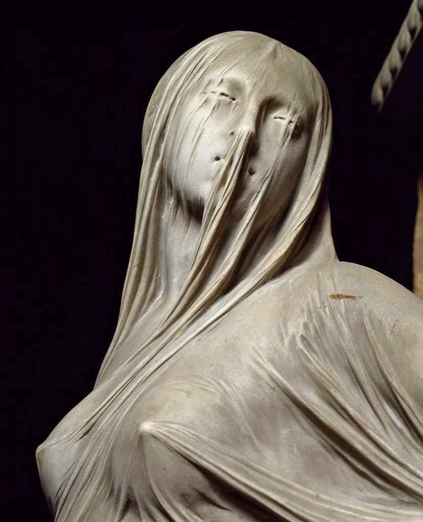 AcademiaAesthe1's tweet photo. Antonio Corradini (1688-1752) The Veiled Truth,  1752 Museo Cappella Sansevero, Napoli https://t.co/NlVxCwya0l