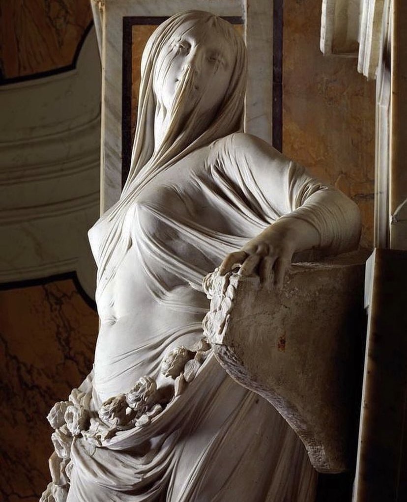 AcademiaAesthe1's tweet photo. Antonio Corradini (1688-1752) The Veiled Truth,  1752 Museo Cappella Sansevero, Napoli https://t.co/NlVxCwya0l