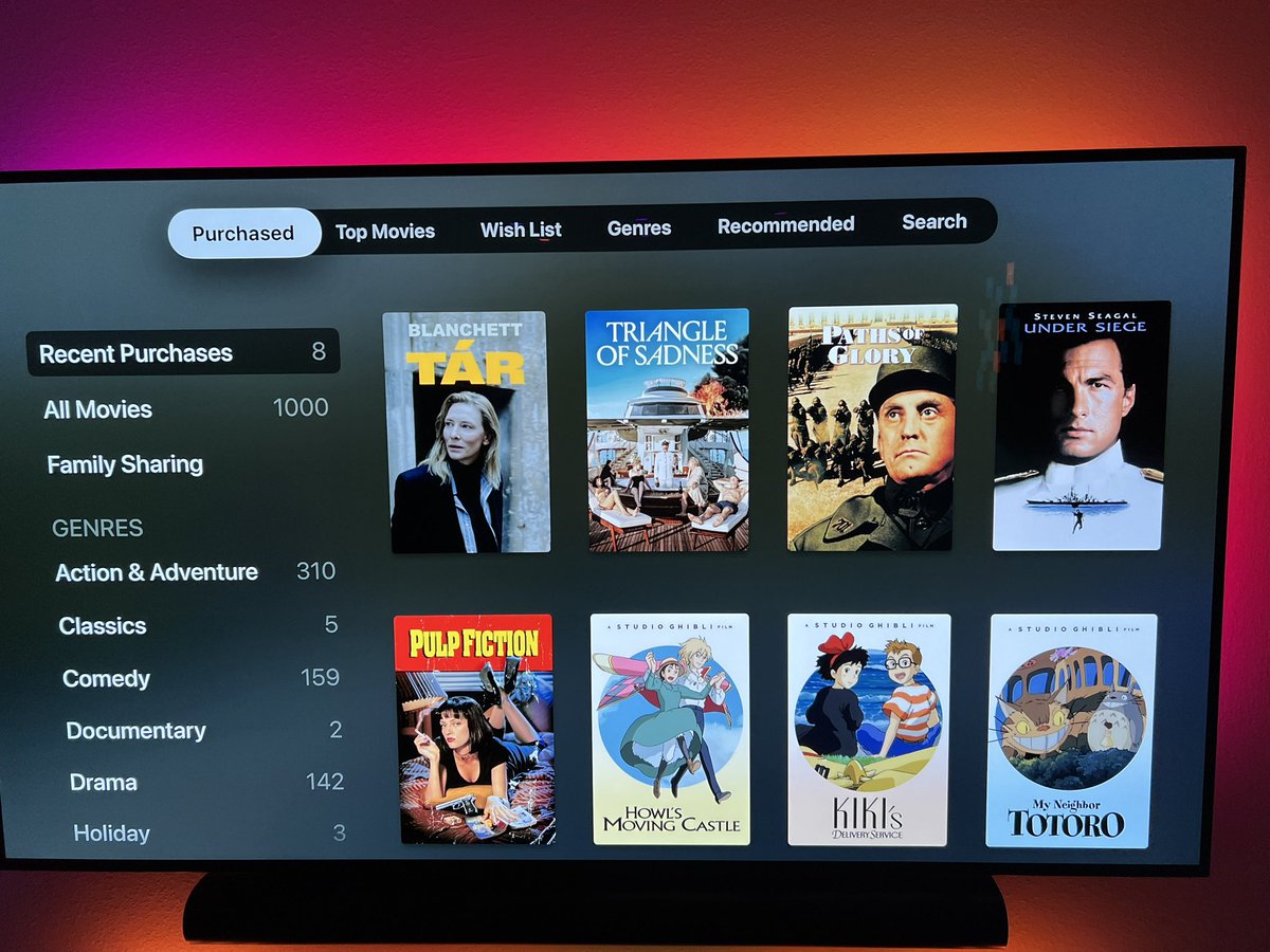 kidjingo's tweet photo. @SeanFennessey celebrating our 1000th film purchase in iTunes. I think Lydia would be proud #tar #bigpicture https://t.co/o9H7w7yG61