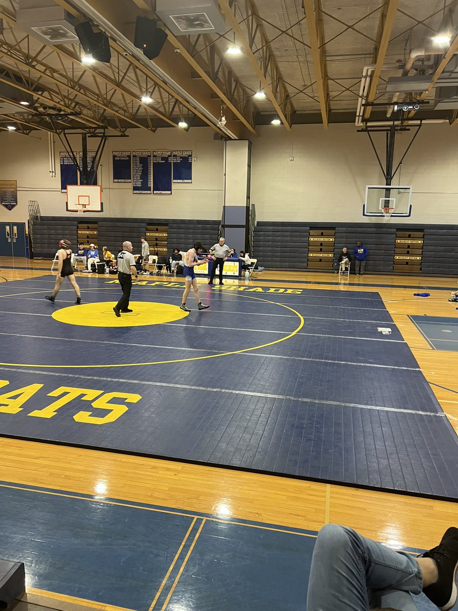 HHTakedownClub's tweet photo. Big night for @HolmdelHornets wrestling with wins over Maple Shade and Cherry Hill East.  Shout out to sophomore Luke Donnelly with his first varsity win, a first period pin at 165 pounds.  More to come from Luke I am sure!!!  @HHSWrestling23 https://t.co/bFxDSGObbI
