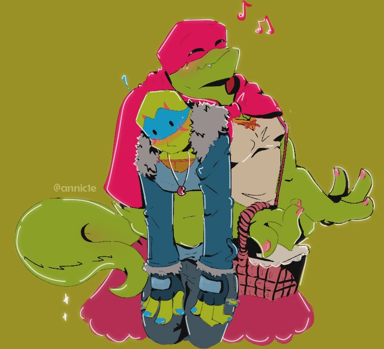 Annic1e's tweet photo. I need a new back.
Raph is taking this one home💙❤️
#tcest #leoraph #RaphNardo  
I like these drawings, I will make more😈
(when i choose the right color scheme👉👈) https://t.co/q8I1uBSjK9