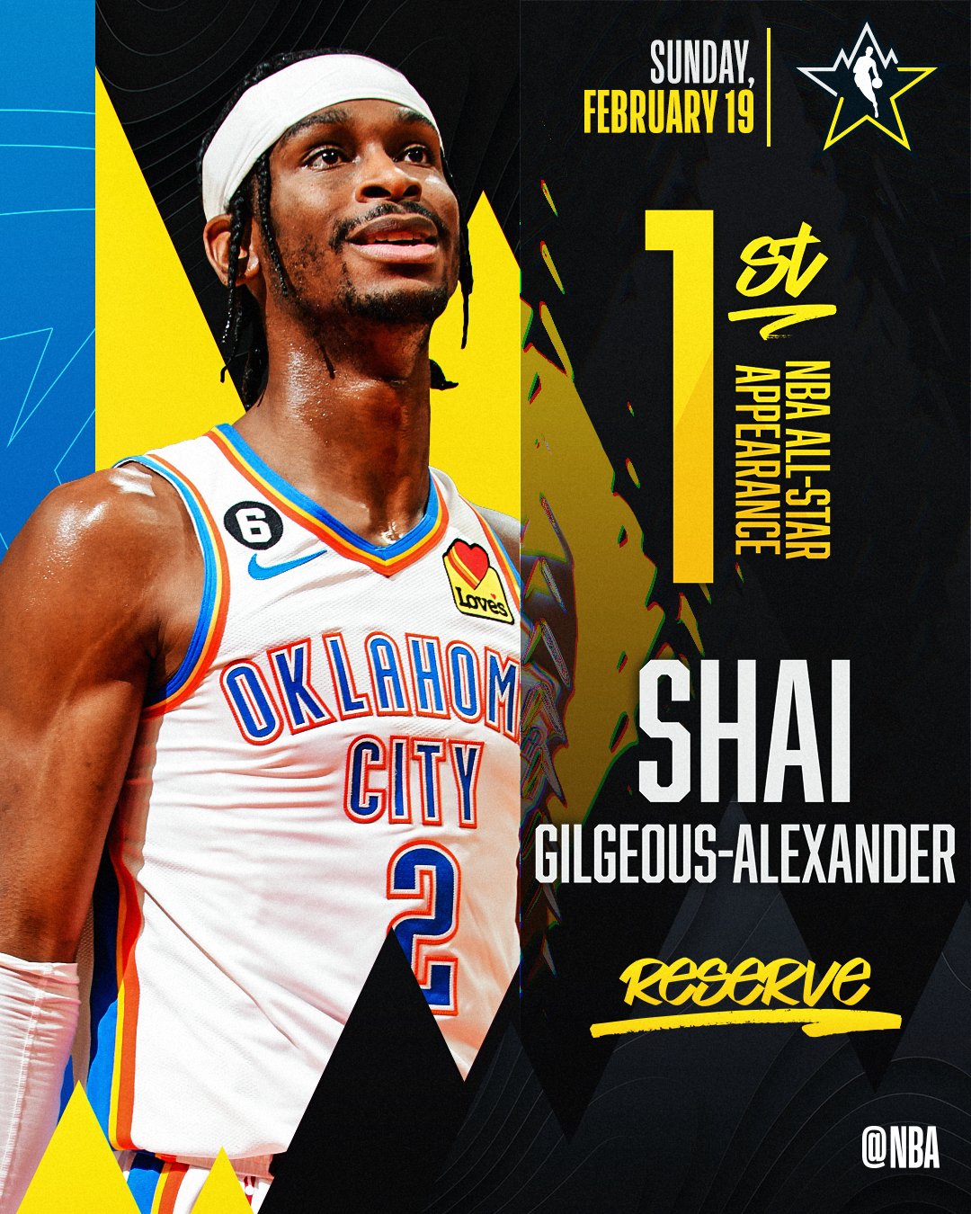NBAAllStar on X: Making his 1st #NBAAllStar appearance Shai