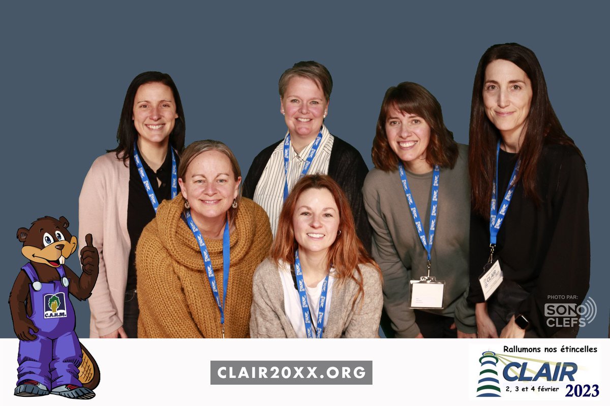 Rien de mieux que de vivre ça avec de merveilleuses collègues. 💕Première expérience à #clair2023 !! Nous y serons pour s’inspirer et allumer notre étincelle pédagogique. #cssps
