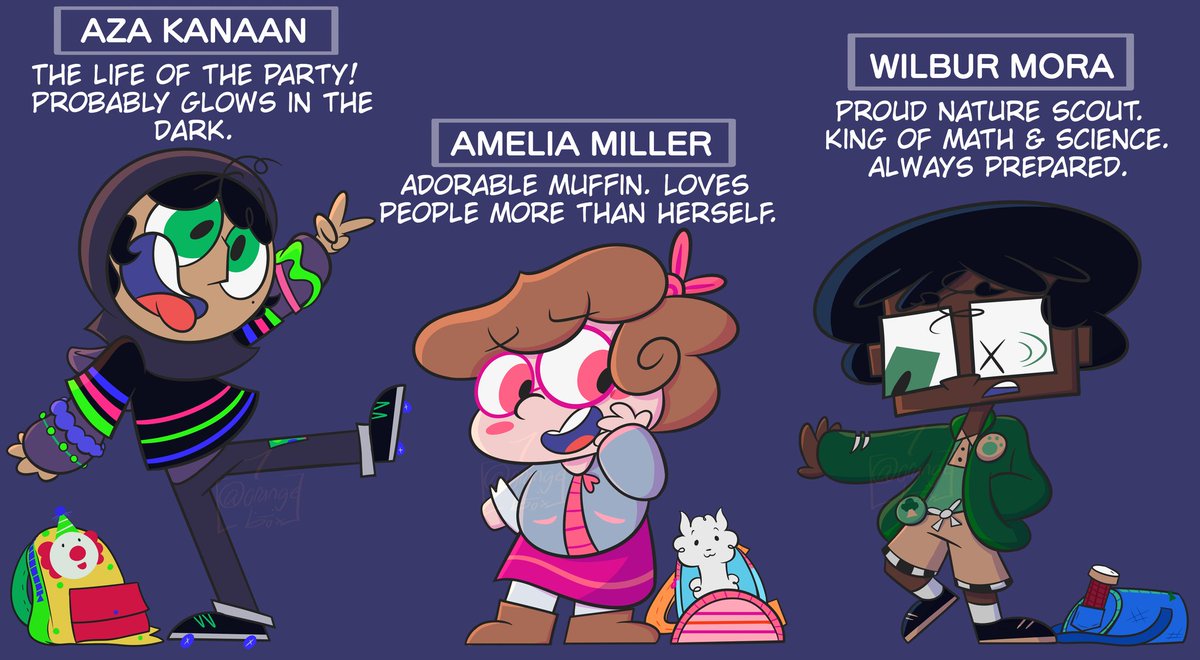 PAPERBOYpb_j's tweet photo. Everyone, meet P.S. 361's 7th grade Special Ed kids-- CLASS 7-C!! ⭐️

#characterdesign #characterart #characterlineup #disability #comicdevelopment #cartoon #specialeducation #cartoonart
#ocs #ocart #originalcharacters 

[+ a brief thread 🧵 of bios for them quoted!] https://t.co/a7bH4XxEsU