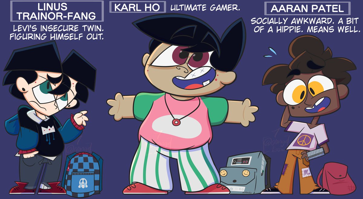 PAPERBOYpb_j's tweet photo. Everyone, meet P.S. 361's 7th grade Special Ed kids-- CLASS 7-C!! ⭐️

#characterdesign #characterart #characterlineup #disability #comicdevelopment #cartoon #specialeducation #cartoonart
#ocs #ocart #originalcharacters 

[+ a brief thread 🧵 of bios for them quoted!] https://t.co/a7bH4XxEsU
