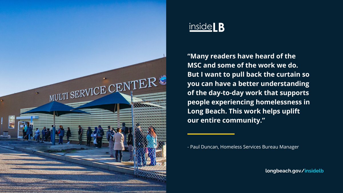 LBHealthDept's tweet photo. Since its opening in 1999, the Multi-Service Center has been a pillar in the community for those experiencing homelessness. Read the #insideLB story about what a day looks like at the MSC π https://t.co/3R6UWoBFeI
#EveryoneHomeLB https://t.co/uEts0uuDKa