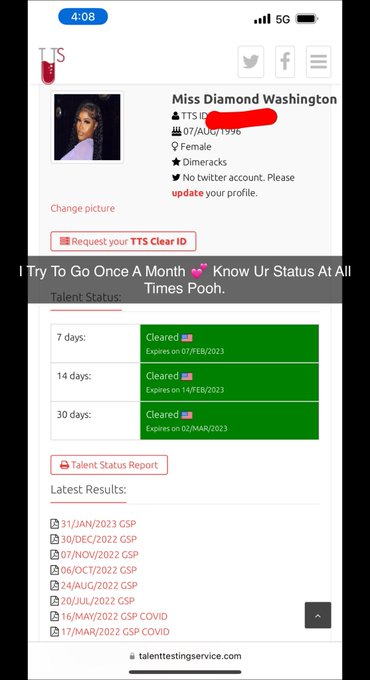 Watch DimeRacks💰💸🤑's leaked NSFW photo on TwXstars