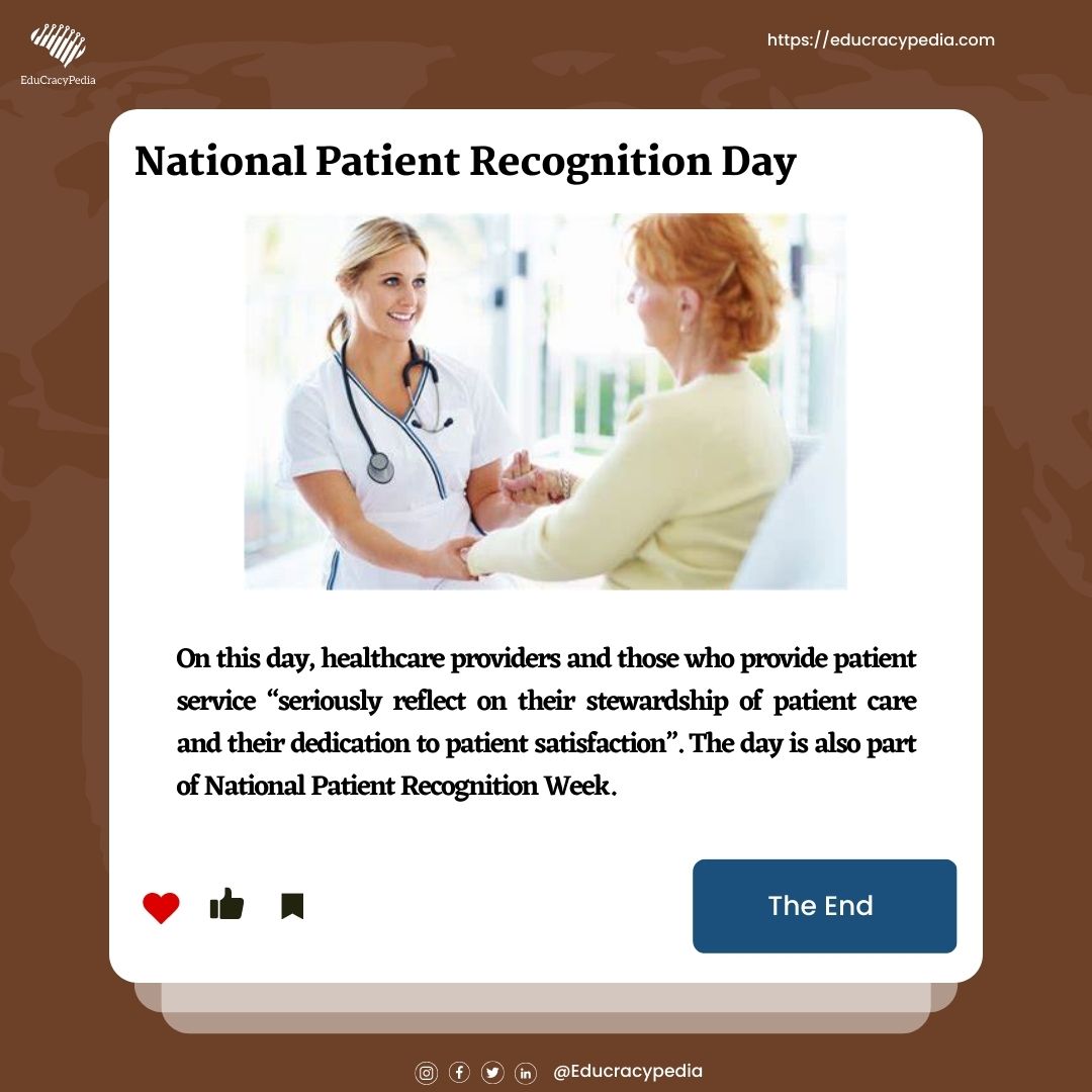 EduCracyPedia's tweet photo. National Patient Recognition Day
https://t.co/oq9DZceGRD
#patient
#patientrecognizationday
#educyacypedia
#learnresearchgrow
#newways
#startup https://t.co/YgpBEyLPl4
