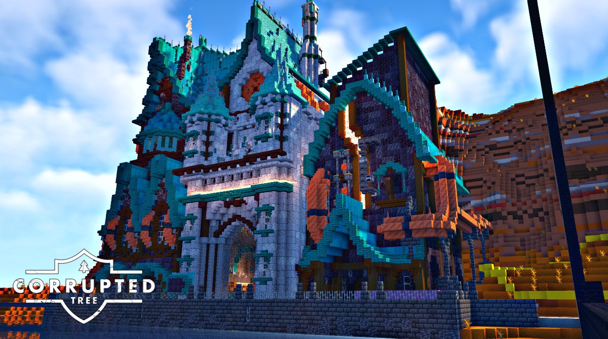 Corrupted_Tree's tweet photo. Steampunk City - Progress Report👷‍♂️

Build 3 is coming along nicely as I just need to adjust roof slightly, add upper detailing around all 3 visible sides before doing 2 large chimneys on top! 

The skyline is starting to fill up a bit more now though which is exciting. https://t.co/5Ef1RuAUkj