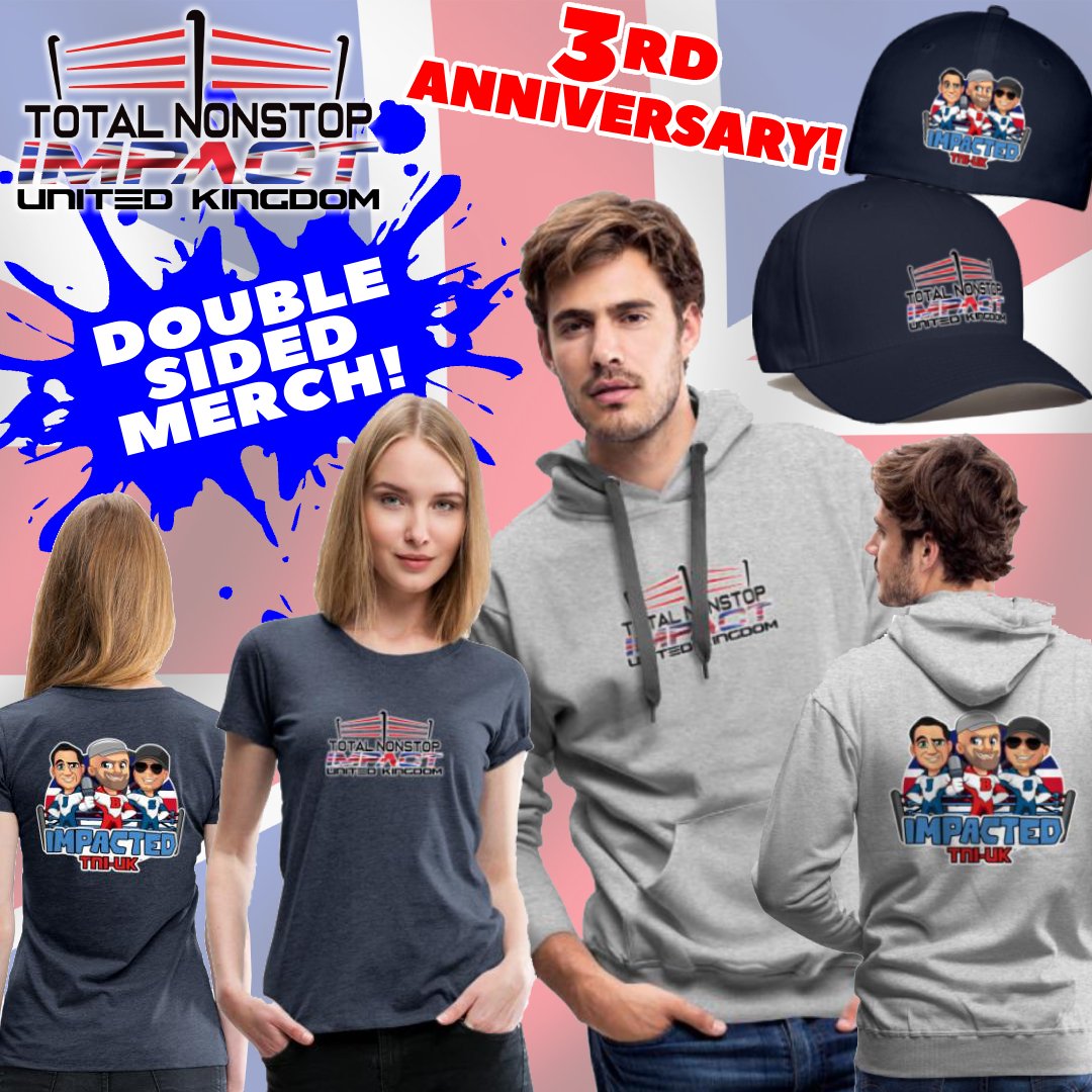 💥HEY #TNIFAM!💥

To celebrate 3 years of #TNIUK, We've made some Double Sided Merchandise available for the first time! Thank you Bison, Joe and Steve for all you do!

total-nonstop-impact.myspreadshop.com