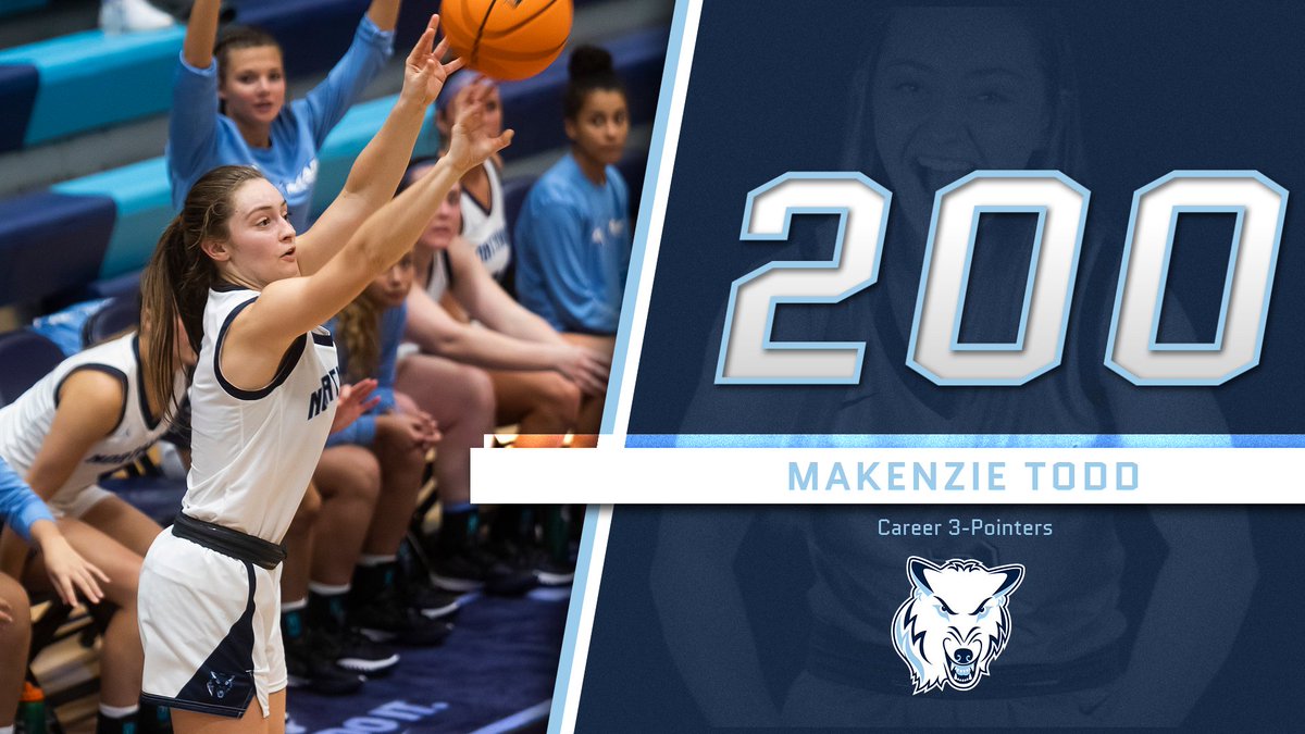 Another game, another milestone for <a href="/NorthwoodWBB/">Northwood WBB</a>! Makenzie Todd became the 3rd person in program history to make 200 3-pointers in her career! She is now tied for 2nd in school history with Maddy Seeley with 203 triples for her career!