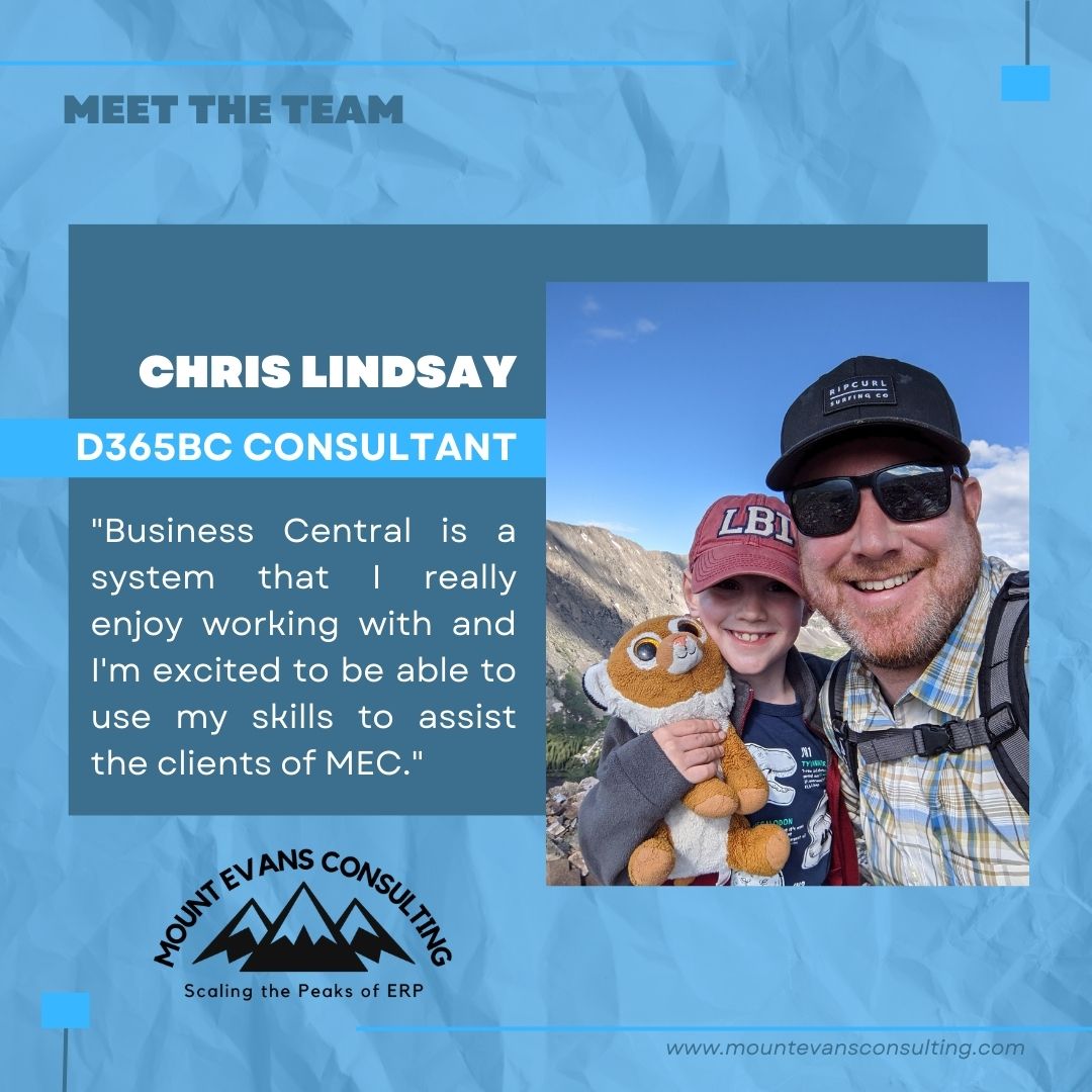 We're excited to announce, Chris Lindsay joining our team as a #MSDyn365BC consultant at MEC. Chris brings 10+ years of experience including over 15+ implementations of #businesscentral.

Welcome to the team, Chris!

#msdynamics #businesscentral #mspartner #microsoft