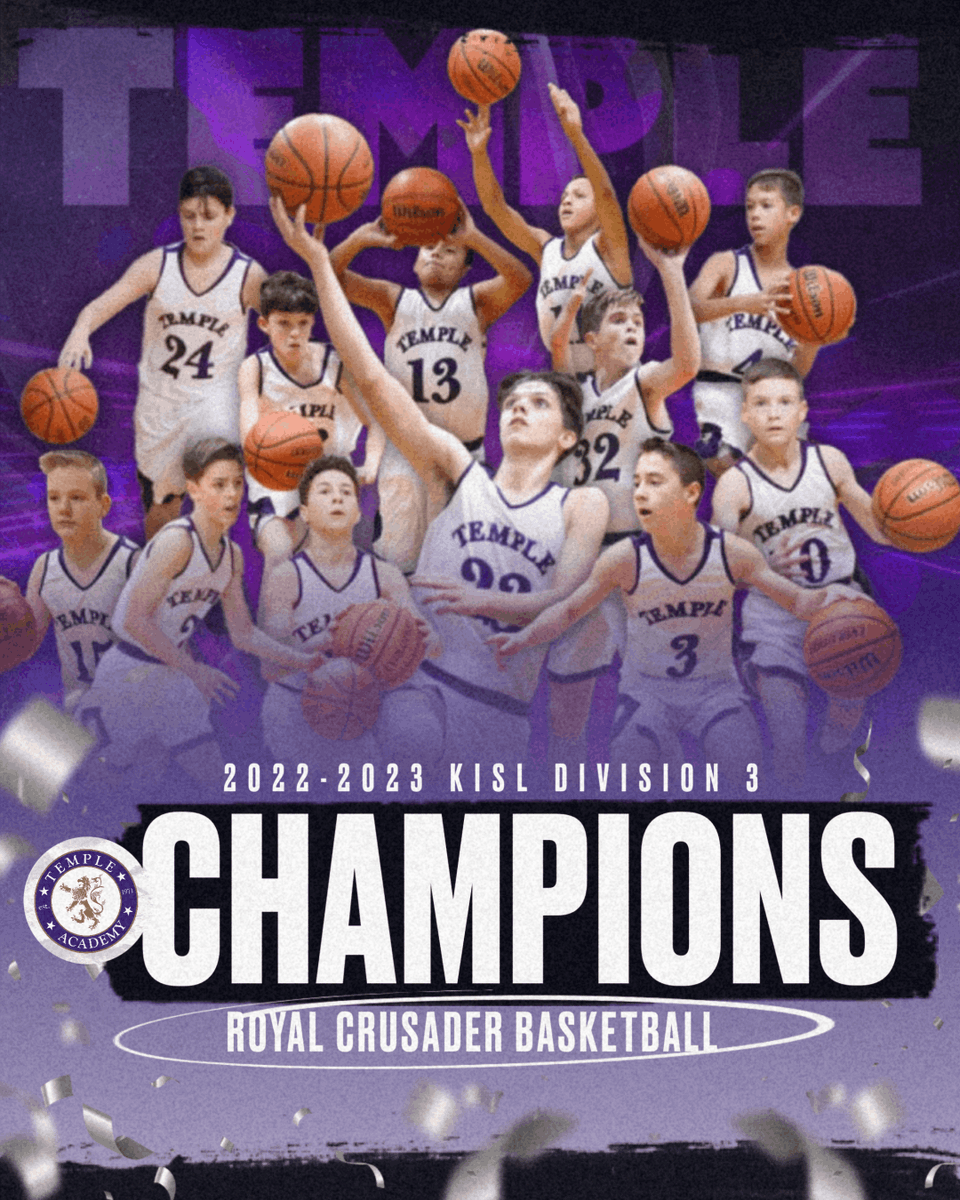 TBAPowell's tweet photo. CHAMPS!!!
#templeATHLETICS #templeMIDDLE #templeHOOPS #ROYALCRUSADERS!!! https://t.co/s1kVWSJ0sA