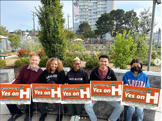 Bravo, <a href="/OUSDNews/">ousdnews</a>, on the passage of Measure H—your community’s resounding “yes,” and renewal of your commitment to ensuring that every young person is connected to purpose and is ready for both college AND career, not one or the other.🎉