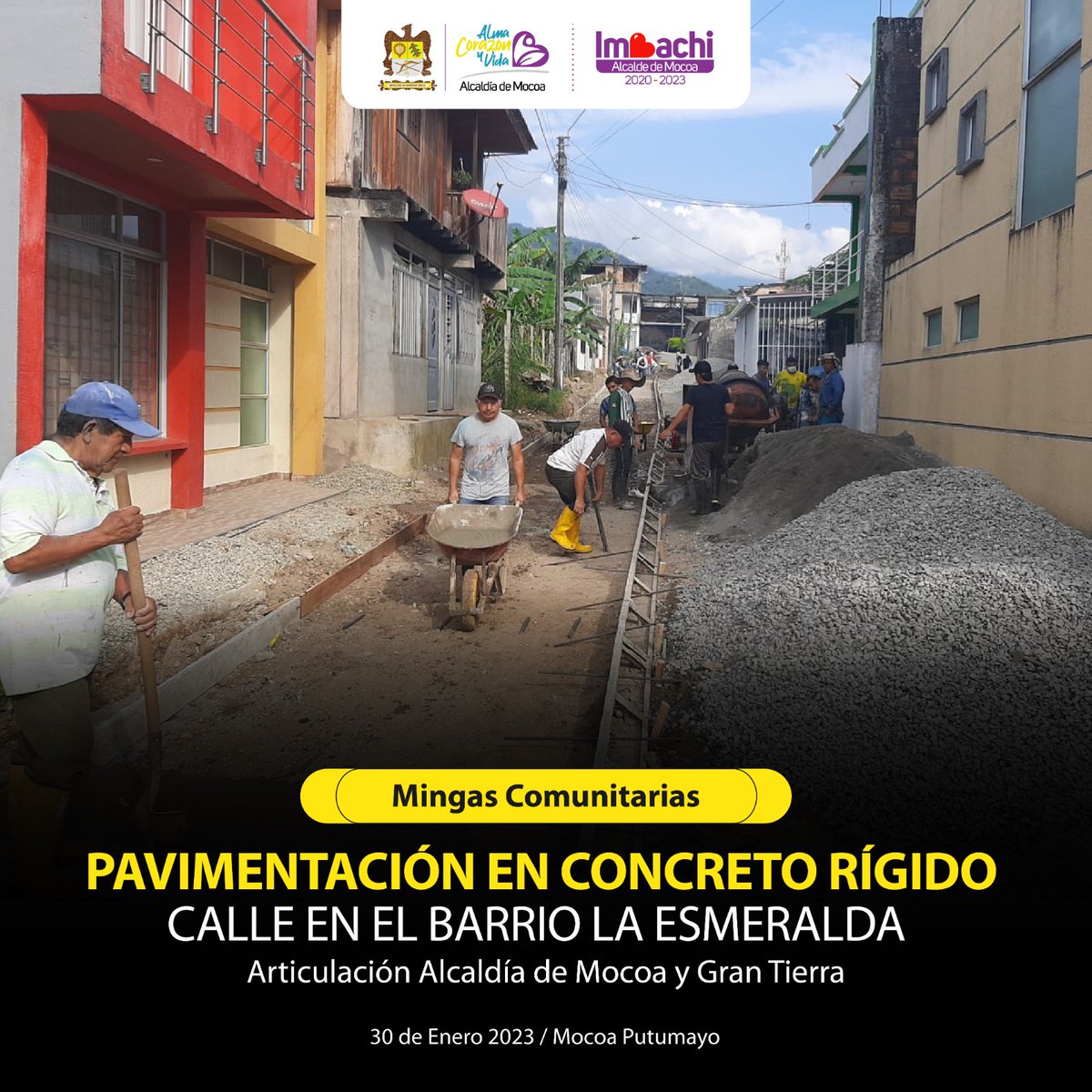 Una cuadra de felicidad.
#AlmaCorazónyVida #mocoa