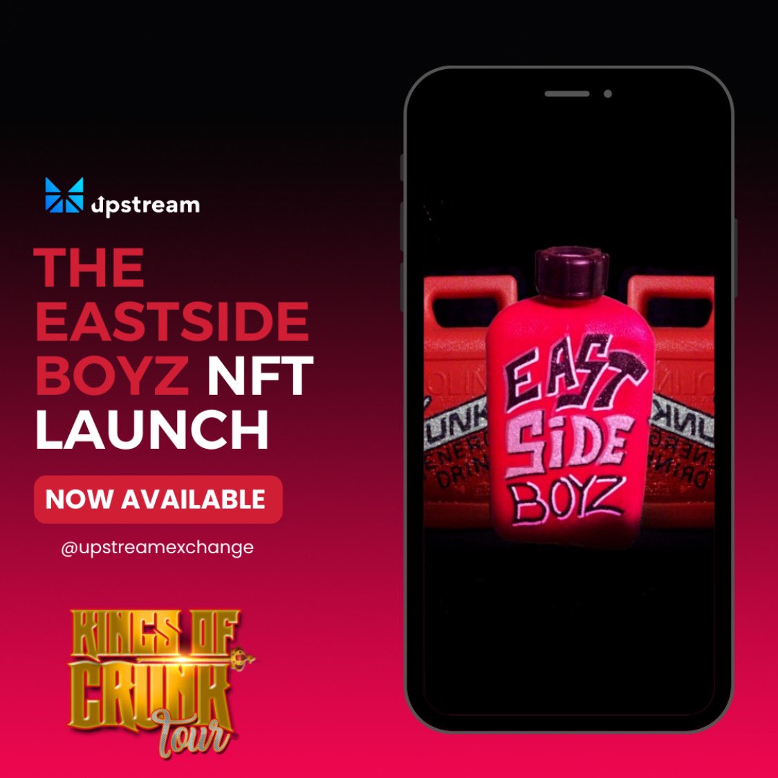 eastsideboyzATL's tweet photo. Go to @UpstreamXchange app !!! Get your exclusive #NFT of Big Sam Gas Can #UpstreamExchange
#Web3
#Exchange
#NFTMarketplace
#Securities
#Blockchain
#Ethereum
#TheEastsideBoyz
#KingsOfCrunk
#NFTCommunity
#NFTs
#NFTLaunch https://t.co/LUalBWsOTP